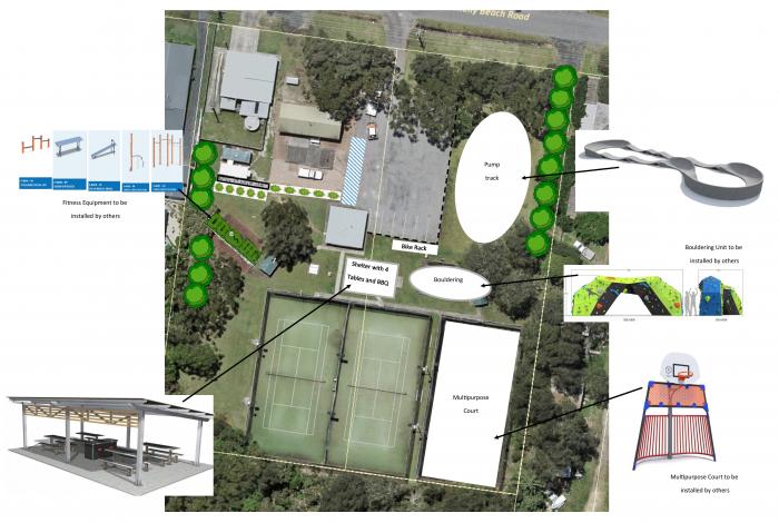 Concept design plan - Empire Bay playspace