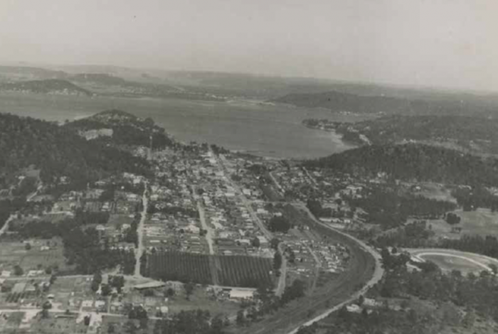 Ariel photo of Gosford CBD