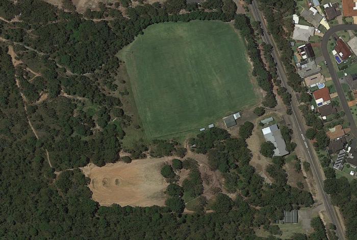 Arial photo of Tunkuwallin Oval