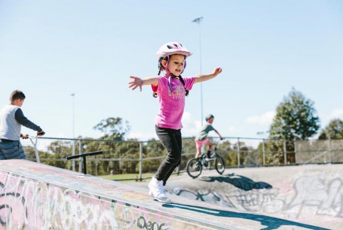 Girl having fun