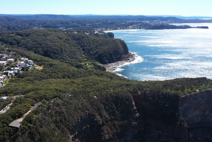Drone photo of WInney Bay Reserve