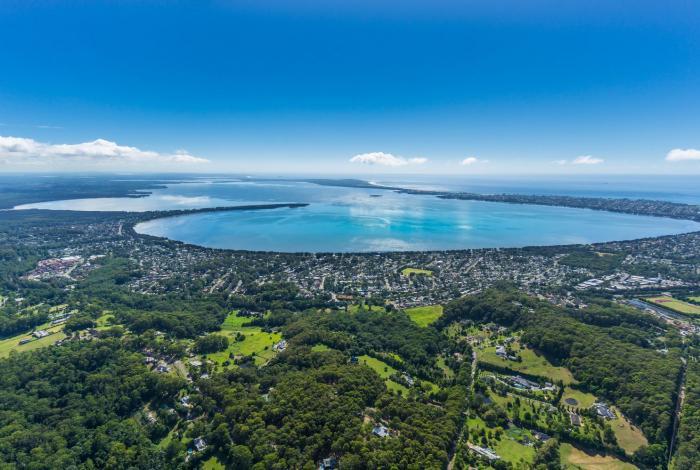 Aerial image of Tuggerah Lakes