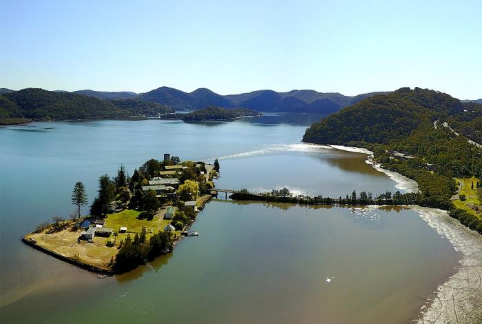 Aerial photo of Peat Island