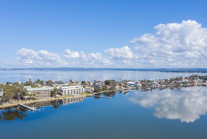 Photo of Tuggerah Lakes looking towards Toukley